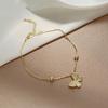 [Colección de pulseras electrochapadas en oro real] cobre micro incrustado ocho Awn estrella Cielo estrellado pulsera femenina ins popular Red roja pulsera personalizada