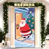 2025 Amazon Transfronteiriço Novo Pano Pendurado de Natal Cortina de Porta Decoração de Quarto de Natal Cobertura de Porta Pano Pendurado de Natal de Porta