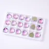 Triángulo de Grasa K9 Fondo Plano Cosido a Mano Diamante AB Vidriera Hebilla Plana Pedrería Joyería Accesorios DIY Ropa Accesorios Pegatinas