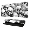 Alfombrilla de Teclado Grande Larga Engrosada para Gaming de eSports Calavera de la Muerte Alfombrilla de Ratón de eSports Alfombrilla de Ratón Suave