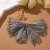 Estilo Vintage Fresco y Suave Borde Quemado Malla de Gasa Flor Clip para el Cabello DIY Accesorio para el Cabello Ramillete Accesorio para Ropa