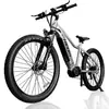 Bicicleta Eléctrica Hezzo de Venta Caliente Transfronteriza, Bicicleta de Montaña Todoterreno, Bicicleta de Movilidad para Adultos con Batería de Larga Duración