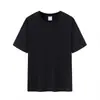 Camiseta de Algodón Puro de Color Sólido, Estilo Nuevo, Simple, Moderna, de Marca, Cuello Redondo, Camisa Publicitaria, Ropa de Trabajo