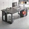Mesa de Computador de Mesa Espessa Design Moderno Simples Mesa de Chefe Mesa de Escritório Mesa de Estação de Trabalho para Funcionários Combinação de Mesa e Cadeira Mesa de Estudo para Casa