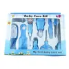 Set de Caja de Regalo para Cuidado de Bebé Tijeras para Uñas de Bebé Aspirador Nasal Herramienta de Limpieza de Fosas Nasales Peine de Seguridad con Cepillo Set de 10 Piezas