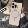 Círculo Delgado Succión Magnética Adecuado para Funda de Teléfono Móvil Iphone16 Apple 14 15Promax Nuevo 12 Transparente 13 Cubierta Protectora Moderna