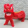 Danza del León Infantil Solo Rendimiento León del Sur Danza del León León León Pequeño Accesorios Cabeza de León del Sur León Despertando León León del Norte