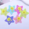 Parche Estilo Ins de Dibujos Animados Lindo con Estampado de Estrella de Cinco Puntas Accesorios para Pasadores de Pelo de Acrílico DIY Material para Colgante de Collar Infantil