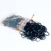 2020 banda elástica pequeña desechable para niños no daña el cabello anillo para el cabello para niñas bolsita pequeña elástica banda elástica negra cuerda para el cabello