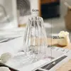 Jarrón de Vidrio de Gama Alta para Celebridades de Internet Decoración Arreglo Floral para Sala de Estar Estilo Ins Flores de Tulipan Transparentes Cultivo en Agua Vertical Hidropónico Flor