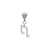 Colgante de aleación para joyería DIY venta caliente transfronteriza 86 colgante de llavero de pluma de amor de plata antigua joyería