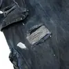 Jeans Oreeta de Estilo Americano High Street Desgastados Teñidos Sucios para Hombres y Mujeres con Múltiples Bolsillos y Diseño de Cinta, Pantalones Holgados de Pierna Ancha