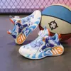 Zapatos de Baloncesto para Niños 2025 Otoño Nuevo Moda Infantil Atractivos Zapatos Deportivos con Hebilla Giratoria Malla Transpirable Zapatos para Correr