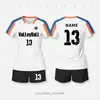 Conjunto de Uniforme de Vôlei, Camisa de Vôlei Feminina com Design Estampado, Traje Esportivo Respirável de Secagem Rápida, Uniforme de Vôlei Estampado Digital em Corpo Inteiro