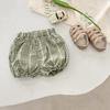 Traje Chaleco Bebé Verano Delgado Vestido de Verano Estilo Occidental Rayado Manga Corta Shorts Bebé Fresco Set de Dos Piezas Verano