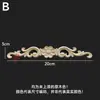Dongyang Tallado en Madera Estilo Europeo Calcomanía Accesorios para Muebles Flores para Puertas de Madera Tallado Fino Calcomanías para Puertas de Gabinete Flores para Cabeceras Calcomanías de Madera Maciza Decoración