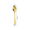 Cuchillo Occidental, Tenedor y Cuchara 1010 Oro Acero Inoxidable Vajilla Cuchara para Remover Café Pala para Pastel Juego de Cuchillo y Tenedor para Bistec de Hotel