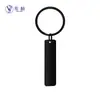 Em Estoque Aço Inoxidável 10*40mm Longo Retangular Etiqueta de Chaveiro DIY Gravação Argola de Chaveiro Material de Aço Titânio