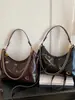 2026 Nova Bolsa de Axila de Couro Wax Oiled Retro para Mulheres Grande Capacidade para o Dia a Dia Corrente Ombro Único Transversal Versátil Bolsa Dumpling