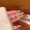 925 agulha de prata requintado diamante completo longo brincos de borla para mulheres em moda luz luxo nicho alta qualidade online brincos populares