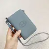 2025 Transfronteiriça Nova Couro Bovino de Primeira Camada Granulado Bolsa para Celular Moda Simples Multifuncional Bolsa para Celular de Pendurar no Pescoço Tendência