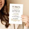 Compra directa transfronteriza Tarjetas de felicitación divertidas de Acción de Gracias Tarjetas creativas de bendición navideña Juego de tarjetas con sobre para regalo