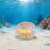Accesorios Luminosos de Concha de Sirena de Resina Micro Paisajismo Decoración DIY Adornos Pequeños para Coche Escritorio Venta al por Mayor