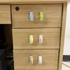 Manijas de Puerta de Gabinete de Cerámica Coloridas, Manijas Simples de Agujero Único con Forma de Caramelo para Gabinete, Armario, Cajón, Manijas de Tapa de Botella