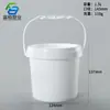 Cubo de Plástico Sellado 3.5L Cubo Redondo Desprendible 5L Cubo de Almacenamiento Portátil 0.5L Cubo de Empaque 2.5L Contenedor Redondo de Plástico
