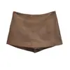 Ropa de mujer transfronteriza al por mayor nuevo gamuza francesa otoño e invierno cintura media ajustada a la cadera falda corta falda de traje profesional pantalones cortos