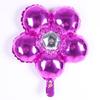 Globo de aluminio con forma de flor de cinco pétalos para bodas, fiestas de cumpleaños, decoración navideña, globo de aluminio con forma de flor de trébol de cinco hojas