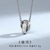 Colar Design Moderno Nicho Marca Moderna Versátil Acessórios Masculinos Aço Titânio High-End Pingente High Street Pingente Masculino