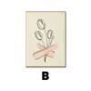 Arte de Pared de Dos Paneles Floral de Tulipán para Comedor, Pintura Decorativa para Dormitorio, Estilo Crema Dormitorio Principal Arte de Pared Fresco y Sencillo