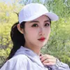 Gorra de Béisbol de Verano Transpirable Ligera Versátil Casual con Abertura para Cola de Caballo Alta, Protección Solar, Transpirable de Secado Rápido