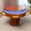 Mesa Sólida de Madera para Ajedrez y Cartas para Entretenimiento al Aire Libre, Mesa Pentagonales de Seis Esquinas Estilo Chino, Mesa con Patas de Perro para Jugar Cartas y Juegos