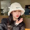 Sombrero para Mujer Otoño e Invierno Nuevo Invierno Felpa Sombrero de Pescador Cubeta Mostrando Cara Pequeño Retro Combinable Cálido Sombrero de Lana Moderno