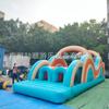 Trampolín inflable de escalada en roca para adultos, tobogán, equipo de entretenimiento para exteriores a gran escala, para entrada terrestre transfronteriza