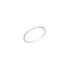Anillo Sencillo de Plata Pura 999 Anillo de Unión para Mujer, Diseño Sencillo de Nicho, Anillo Cerrado Básico Versátil 5155Y