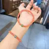 Pulsera de Cristal Natural Amarillo Torre Cristal Baguette Gato de Alto Nivel para Mujer Cuentas de Transferencia de Fortuna Pulsera de Nicho Joyería Verano
