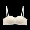 Ropa interior para niñas con poco pecho, Push-Up y Agrandamiento, Pechos de Cómics, Engrosado, Sin Aros, Anti-Caída, Sujetador de Expansión Ajustable con Letras