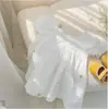 Vestido para Niñas Ropa Infantil Coreana 2026 Verano Nuevo Estilo Elegante Coreano Retro Bordado de Manga Corta Vestido de Princesa para Niñas