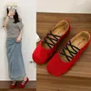 Zapatos planos retro sin cordones de suela blanda y poco profundos con tiras cruzadas, nuevo modelo de verano 2026, cómodos para los pies, zapatos Mary Jane para mujer