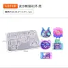 32 modelo molde arena movediza letras inglesas panda epoxi molde diy flor rectangular silicona caramelo
