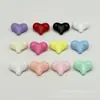 Cuentas de Acrílico Ecológicas Coloridas de Durazno Cuentas de Corazón de Color Caramelo Durazno Macarrón Accesorios para Cadena de Teléfono DIY Cuentas