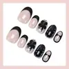 Uñas Cortas Florales Retro Usables Manicura con Parche de Gama Alta Uñas Postizas Uñas Terminadas Uñas Usables Venta al por Mayor