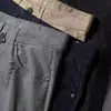 Novidade primavera e verão 2024 textura modal macia e confortável jeans fino cinco bolsos calça casual reta masculina
