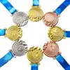 Medallas de Metal y Cristal Personalizadas para Estudiantes, Escuelas, Competiciones de Maratón, Grabado de Medallas de Oro, Fabricación de Premios, Producción de Regalos Empresariales