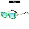 Gafas de sol personalizadas de moda con patillas en forma de serpiente, Gafas de sol de moda europeas y americanas transfronterizas, Gafas de sol retro de alta gama