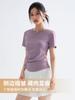 Camiseta Deportiva de Manga Corta para Mujer en Verano Talla Grande Adelgazante Look Delgado Transpirable Secado Rápido Top Ropa para Correr Entrenamiento Yoga Fitness