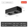 Lâmpada LED três ou quatro focos downlight de sobrepor quadrado minimalista ultrafina quarto sala de estar sem lâmpada principal lâmpada de furo de sobrepor anti-reflexo